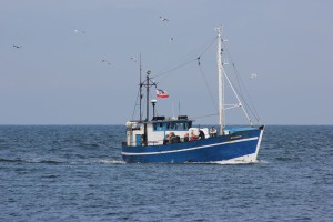 Fischkutter in der Ostsee vor Warnemünde