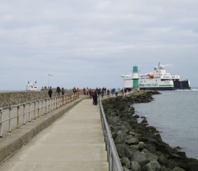 Warnemünde Westmole Scandlines Fähre