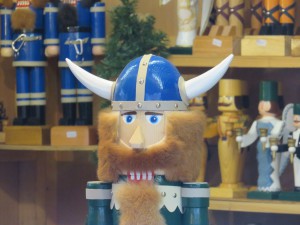 Holz Wikinger auf dem Weihnachtsmarkt