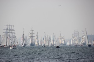 Windjammerparade zur Kieler Woche 2015 auf der Kieler Förde am 27.06.2015