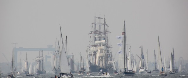 Windjammerparade zur Kieler Woche 2015 auf der Kieler Förde am 27.06.2015