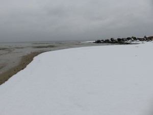 Wintertag am Ostseestrand Dänisch-Nienhof